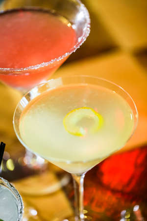 Variety of cocktails at the bar.の写真素材