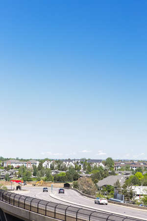 Greenwood Village, Colorado, USA-June 8, 2015. Arapahoe at Village Center light rail station.のeditorial素材