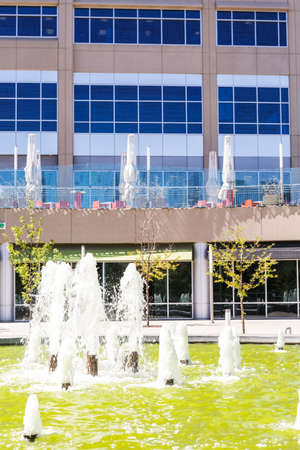 Arapahoe at Village Center light rail station in Greenwood Village, Colorado.のeditorial素材