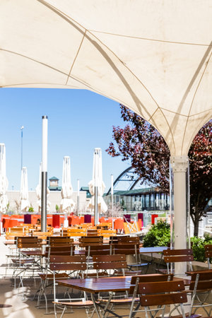 Arapahoe at Village Center light rail station in Greenwood Village, Colorado.のeditorial素材