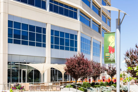 Greenwood Village, Colorado, USA-June 8, 2015. Arapahoe at Village Center light rail station.のeditorial素材