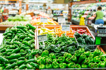Denver, Colorado, USA-August 19, 2015. Fresh produce at the local grocery store.のeditorial素材
