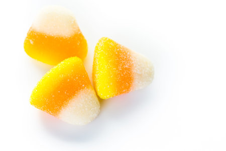 Candy corn prepared as Halloween treats.