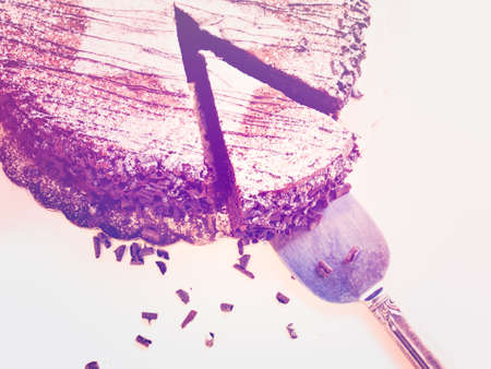 Flourless Chocolate Cake with Star of David for Hanukkah.の写真素材