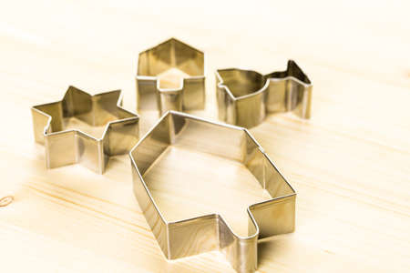 Baking sugar cookies for Hanukkah.の写真素材