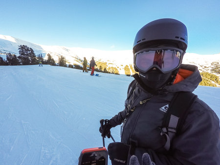 Loveland Basin, Colorado, USA-January 3, 2016. Alpine skiing at Loveland Basin ski resort in...