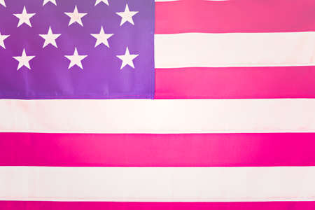 Large American Flag on a white background.の写真素材
