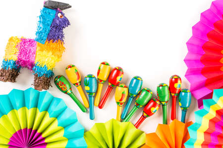 Traditional colorful table decorationsの写真素材