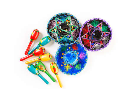 Traditional colorful table decorationsの写真素材