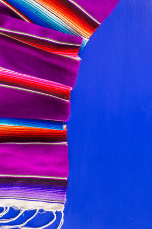 Traditional colorful table decorations for celebrating Fiesta.の写真素材