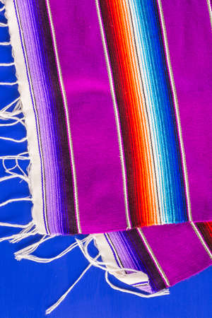 Traditional colorful table decorations for celebrating Fiesta.の写真素材