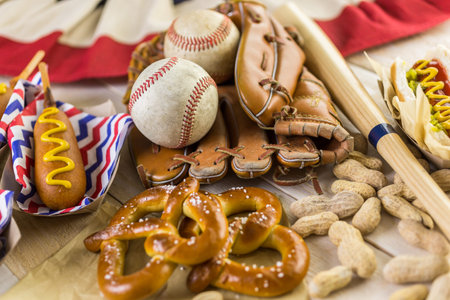 Baseball party food with balls