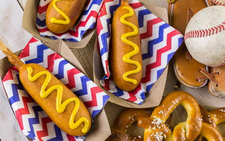 Baseball party food with balls