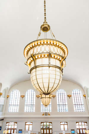 Denver, Colorado, USA-June 1, 2016. View of interior of Denver Union Station.のeditorial素材