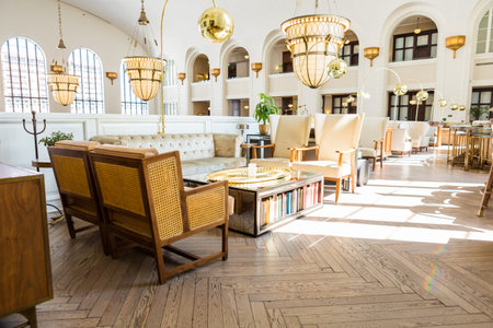Denver, Colorado, USA-June 1, 2016. View of interior of Denver Union Station.のeditorial素材