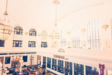 Denver, Colorado, USA-June 1, 2016. View of interior of Denver Union Station.のeditorial素材