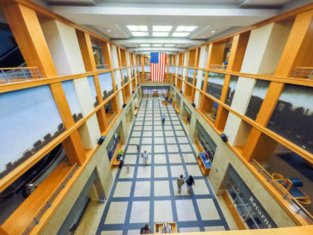Denver, Colorado, USA-June 9, 2016. Interior of Denver Public Library.のeditorial素材