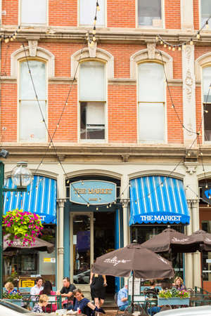 Denver, Colorado, USA-June 20, 2016. Historical Larimer Squarre in the Summer.のeditorial素材