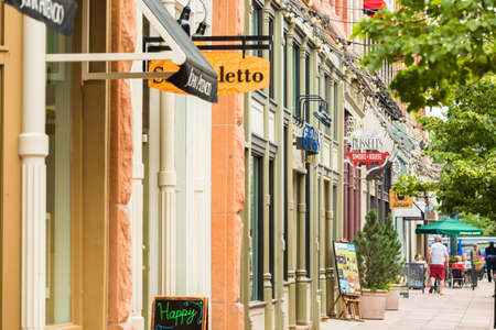 Denver, Colorado, USA-June 20, 2016. Historical Larimer Squarre in the Summer.のeditorial素材