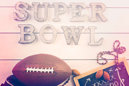 Game day football party table.の写真素材