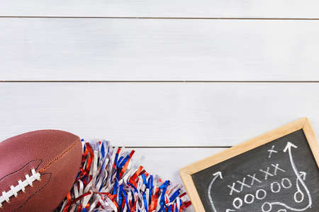 Game day football party table.の写真素材