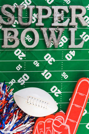 Game day football party table.の写真素材