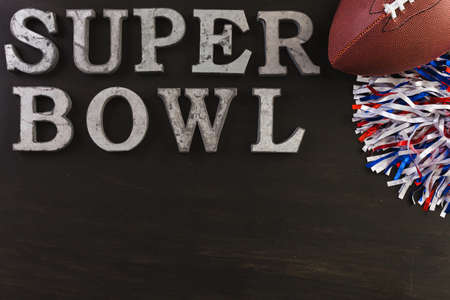 Game day football party table.の写真素材