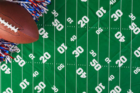 Game day football party table.の写真素材