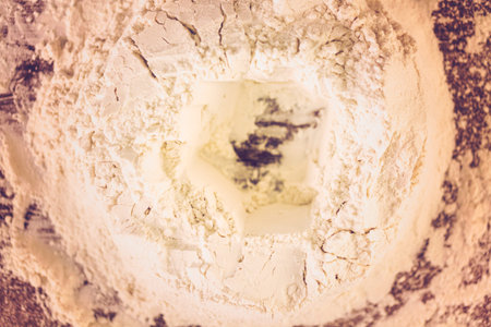 Preparing dough for home made pasta.