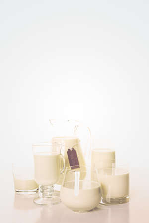 Traditional egg nog cocktail for Holiday Season.の写真素材