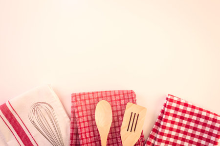 Dish towel on a white background.