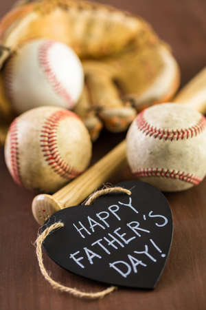 Celebrating Father's Day for baseball dad.の写真素材