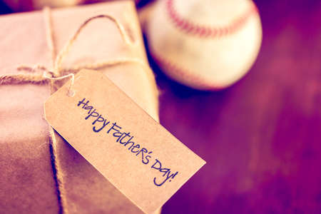 Celebrating Father's Day for baseball dad.の写真素材