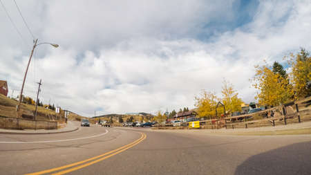 Cripple Creek, Colorado, USA-October 6, 2018 - Small gambling and mining mountain town in Colorado.のeditorial素材