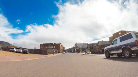 Victor, Colorado, USA-October 6, 2018 - Historical small mountain town in Colorado.のeditorial素材