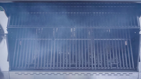 Step by step. Cleaning outdoor gas grill.