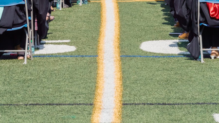 Graduation ceremony of Cherry Creek High School.の写真素材