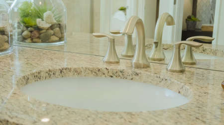 Modern master bathroom of luxury home.の写真素材