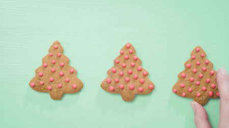 Packaging traditional home made gingerbread cookies as food gifts.