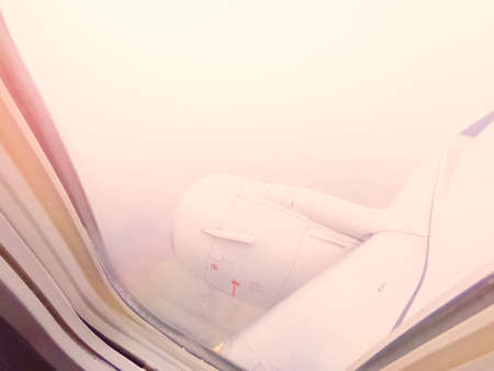 View from the commercial passanger airplane.の写真素材