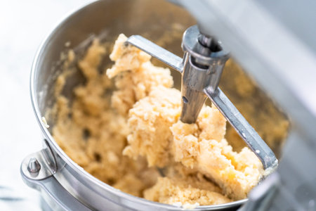 Baking homemade sugar cookes.