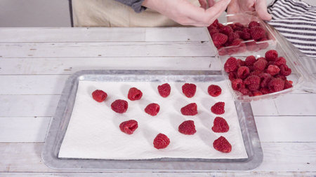 Organic raspberries to chocolate raspberry cupcakes.