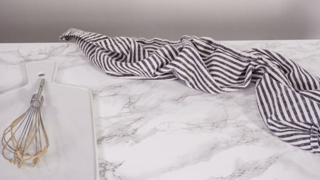 Step by step. Preparing homemade chocolate ice cream in a hand kitchen mixer.の写真素材