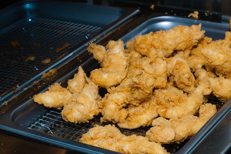 Fried chicken strips.の写真素材