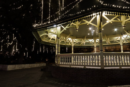 Gazibo in downtown of San Antonio, TX.の写真素材