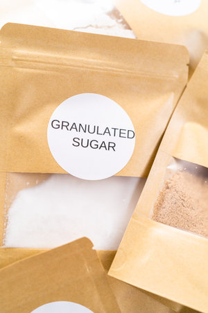 Unicorn Birthday party favor for a little girls Birthday party. Unicorn chocolate chip baking kit.の写真素材