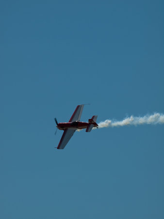 Vintage airplane at the Rocky Mountain Airshow in Broomfield, Colorado.の写真素材