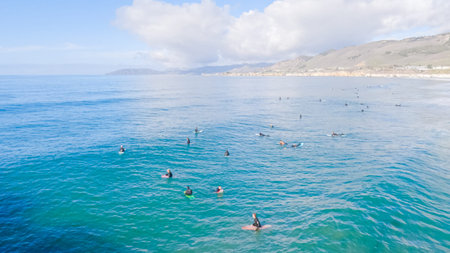 Pismo Beach, California, USA-December 5, 2022-Pismo Beach hosts the 2022 ISA World Para Surfing...