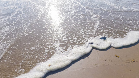 The expansive sands of El Capitan State Beach in California lie empty and tranquil during the...