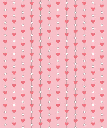 Background with hearts, beads and lines for wedding invitations and St.Valentine's greeting cards....